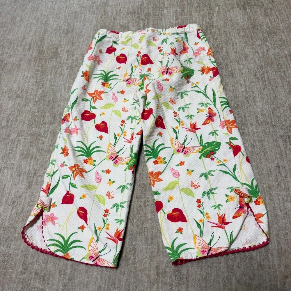 Vintage floral Gymboree girls Capri pants